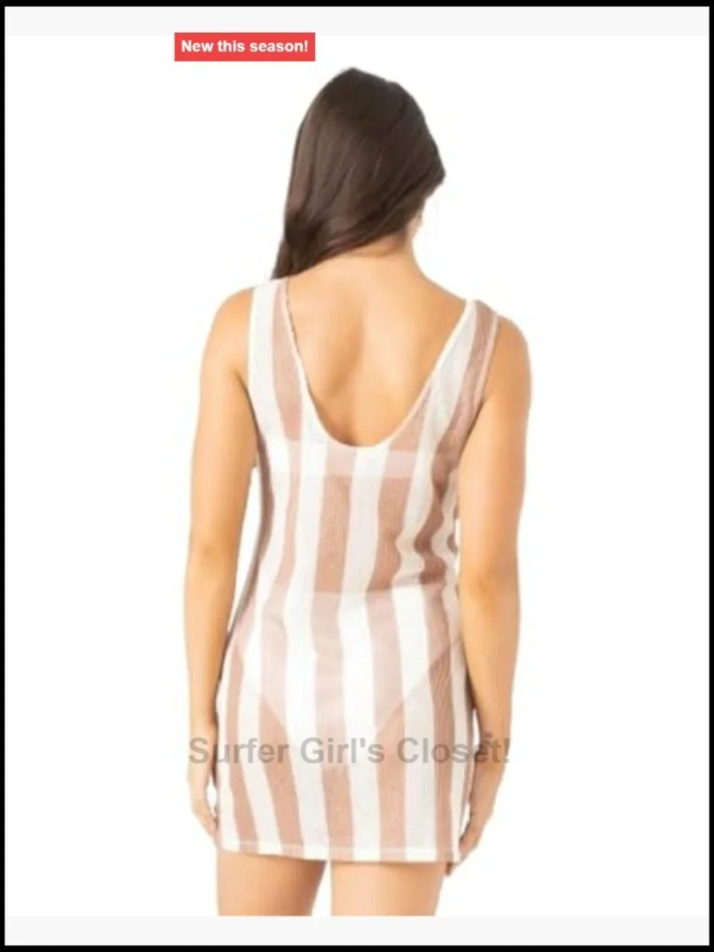 Sundress & Swimsuit Cover-up with UPF 50+, Polyester Blend, Sleeveless